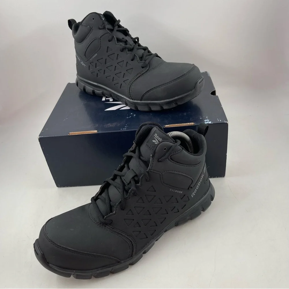 New Reebok Black Men's Work Shoes 9